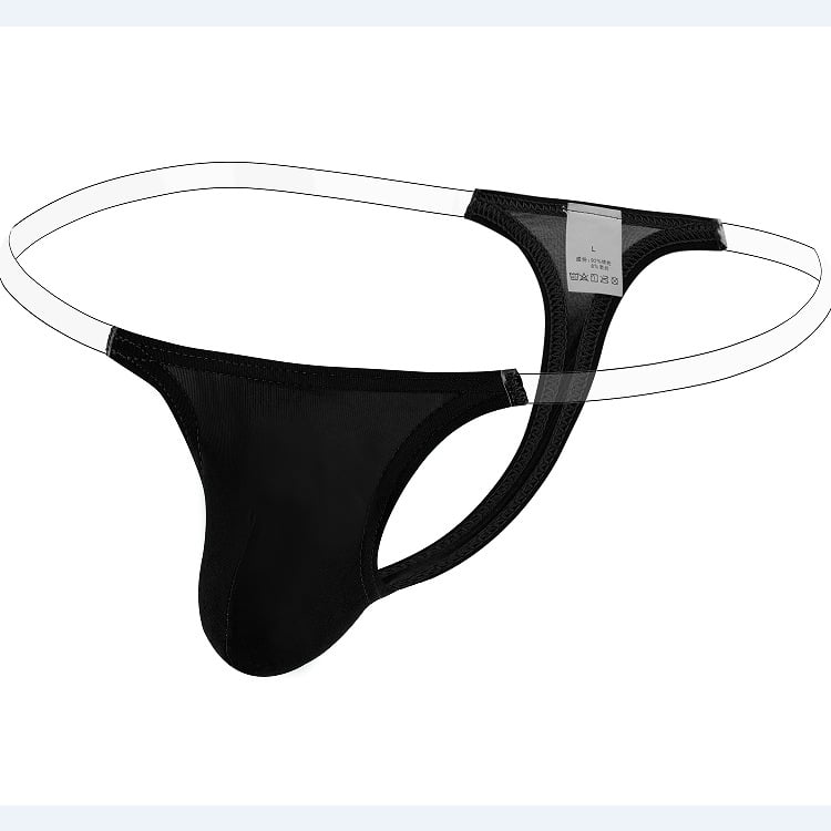 Noul thong masculin Ice Silk alb, confortabil și respirabil