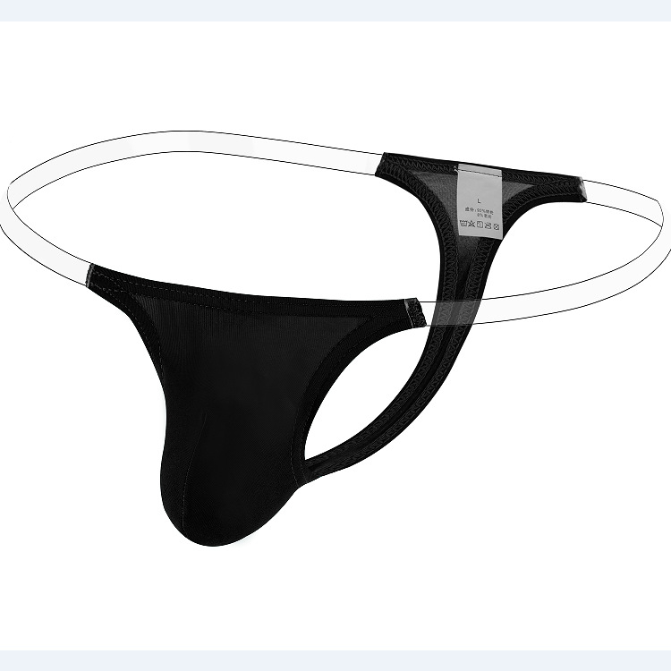 Noul thong masculin Ice Silk alb, confortabil și respirabil