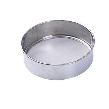 Sită de făină din oțel inoxidabil îngroșat, 15 cm, mică, instrument de coacere