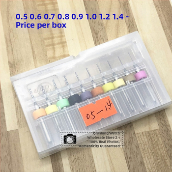 Burghiu micro pentru curele de ceas, cu mâner rotund, vârf din carbid de wolfram, rotire manuală
