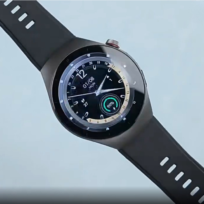 Ceas inteligent nou, de înaltă clasă, cu Bluetooth, compatibilitate internațională, suport pentru mai multe limbi și trei curele incluse.