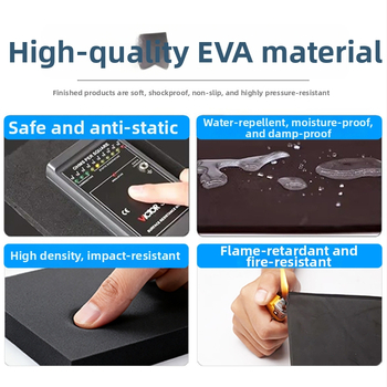 Placă din spumă EVA, densitate mare, material anti-static EVA, personalizată pentru absorbția șocurilor și protecția împotriva coliziunilor, suport interior din spumă EVA