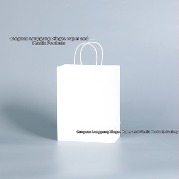 Geantă tote din hârtie kraft personalizabilă pentru catering și takeout, publicitate, îmbrăcăminte și cadouri