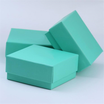 Cutie de bijuterii din kraft verde, cutie de prezentare din hârtie, ambalaj din hârtie și cutie cadou, en gros