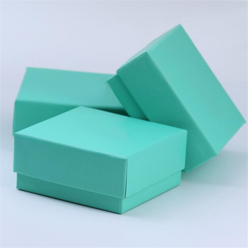Cutie de bijuterii din kraft verde, cutie de prezentare din hârtie, ambalaj din hârtie și cutie cadou, en gros