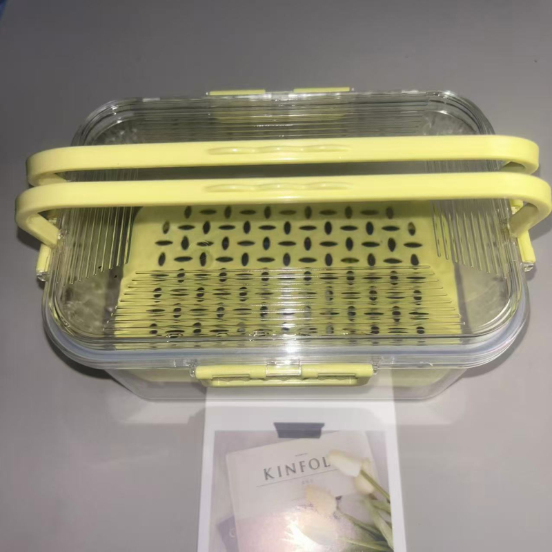Cutie termoizolată portabilă cu gel de gheață pentru prospețime, cutie de depozitare legume și fructe, ideală pentru picnic în aer liber, etanșă