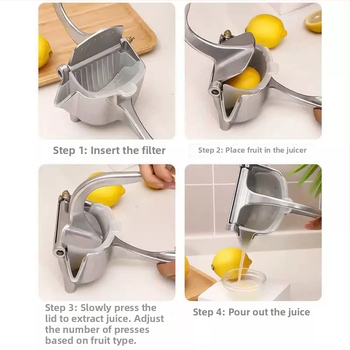Storcător de suc manual pentru uz casnic, presă pentru portocale și lămâi, extractor de suc