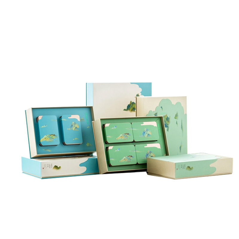 Cutie cadou cu capac basculant, hârtie embosată pentru cosmetice și ceai, ambalaj cadou personalizabil