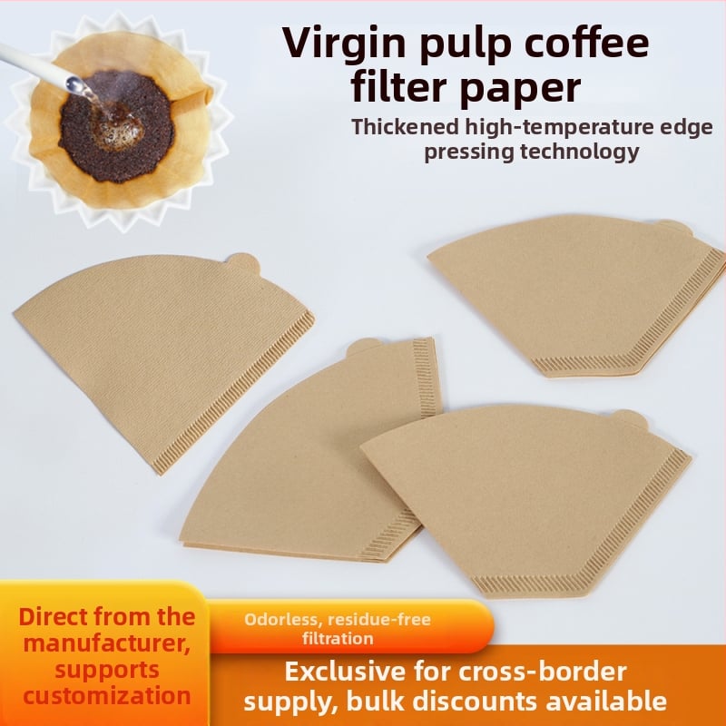 Hartie de filtru cafea în formă de palet pentru preparare manuală, filtre în formă de U și conice