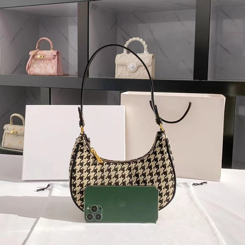Geantă crossbody în formă de semilună, capacitate mare, PU, mărime medie, căptușeală din pânză