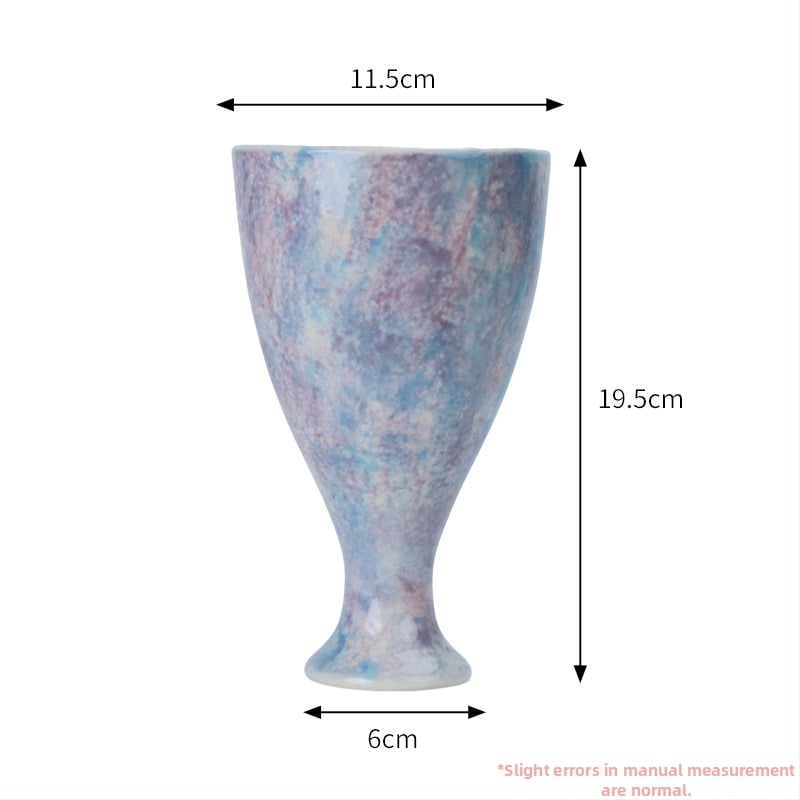 Vază ceramică în stil franțuzesc pentru Phalaenopsis, diametru mare, suport decorativ de masă
