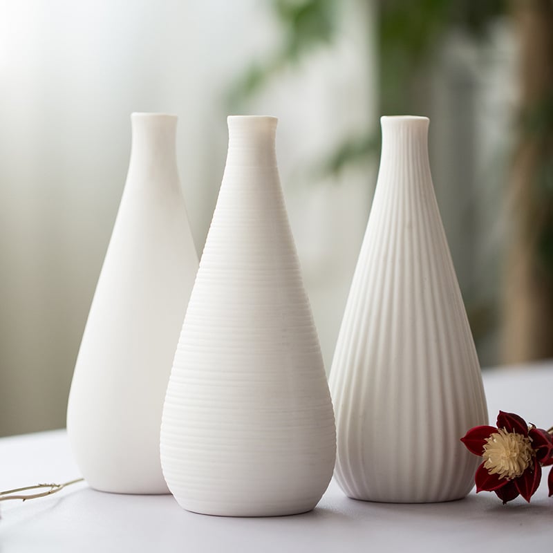 Vază ceramică nordică, lucrată manual, pentru flori uscate – decor modern minimalist pentru casă, mică vază de birou/pe perete