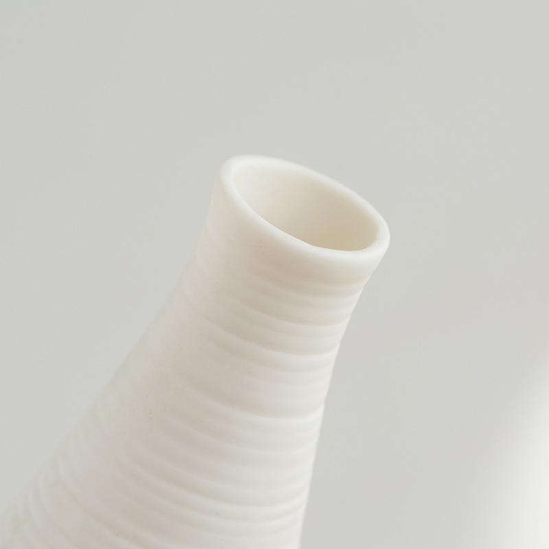 Vază ceramică nordică, lucrată manual, pentru flori uscate – decor modern minimalist pentru casă, mică vază de birou/pe perete