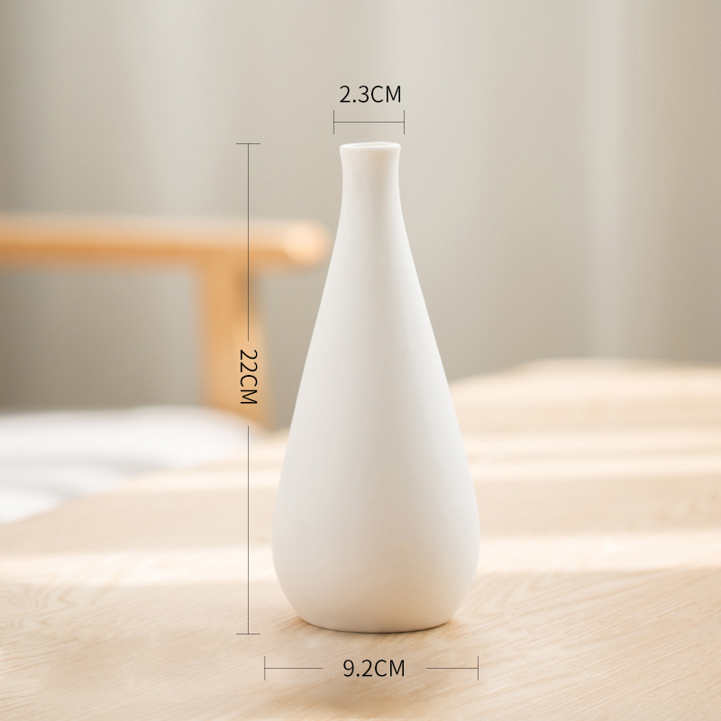 Vază ceramică nordică, lucrată manual, pentru flori uscate – decor modern minimalist pentru casă, mică vază de birou/pe perete