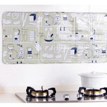Protecție împotriva stropilor de ulei în bucătărie, panou din folie de aluminiu, 39×84 cm, grosime suplimentară