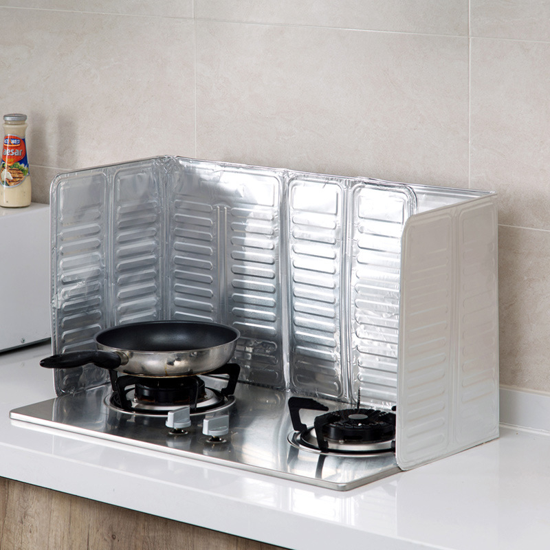 Protecție împotriva stropilor de ulei pentru aragaz, panou izolant din aluminiu pentru gătit, anti-arderi și anti-stropire