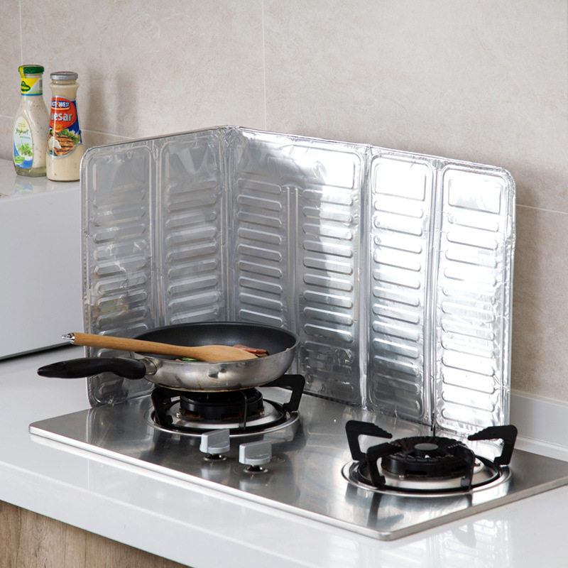 Protecție împotriva stropilor de ulei pentru aragaz, panou izolant din aluminiu pentru gătit, anti-arderi și anti-stropire