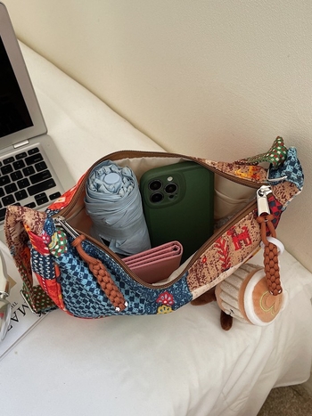 Geantă tote pentru femei, stil trendy retro, capacitate mare, ușoară, casual, inspirată de literatură, curea crossbody cu un singur umăr