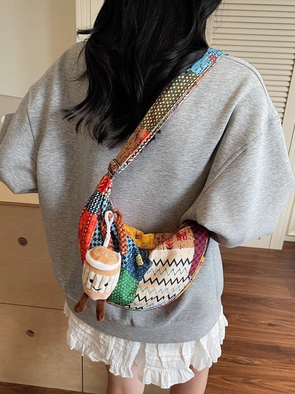 Geantă tote pentru femei, stil trendy retro, capacitate mare, ușoară, casual, inspirată de literatură, curea crossbody cu un singur umăr