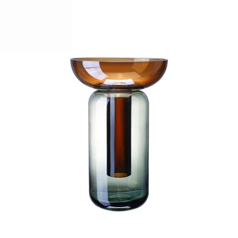 Vază din sticlă detașabilă, colorată, pentru aranjamente florale creative, decor modern pentru casă