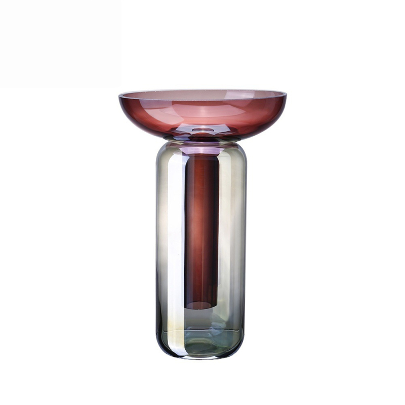 Vază din sticlă detașabilă, colorată, pentru aranjamente florale creative, decor modern pentru casă