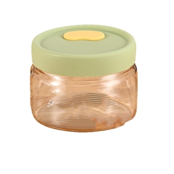 Cutie prânz din sticlă cu bol pentru cuptor cu microunde – formă rotundă, 501–800 ml, sticlă borosilicată