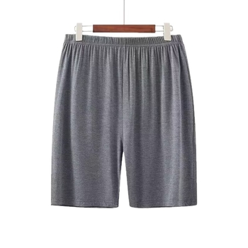 Șorturi bărbătești din modal, vară, ușoare, casual, culoare solidă, croială lejeră, pentru relaxare acasă sau activități în aer liber