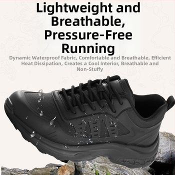 Pantofi sport casual pentru bărbați, în stil militar, pentru drumeții în aer liber și trail running, rezistenți la perforare