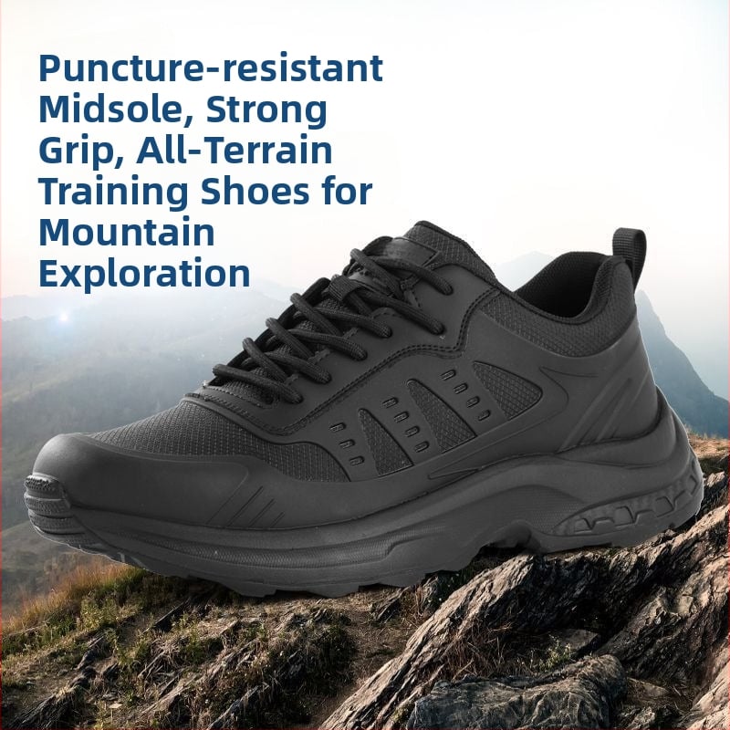Pantofi sport casual pentru bărbați, în stil militar, pentru drumeții în aer liber și trail running, rezistenți la perforare