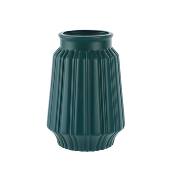 Vază nordică cu aspect ceramic pentru flori uscate, din plastic, decor pentru sufragerie, comodă TV și masă de dining