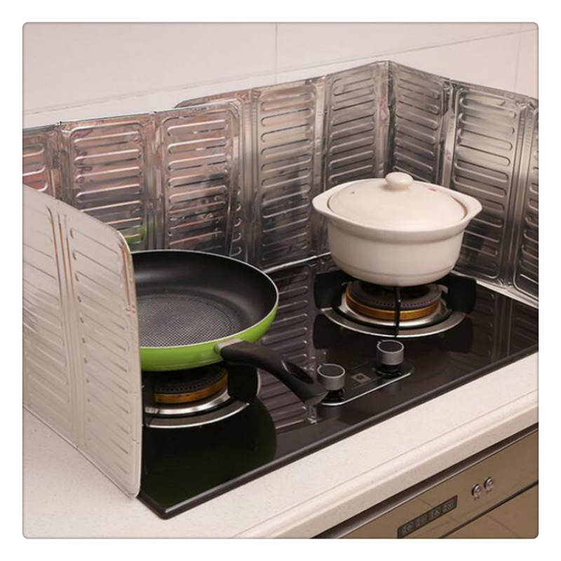 Panou din aluminiu pentru protecția împotriva stropilor de ulei la aragaz – izolație termică