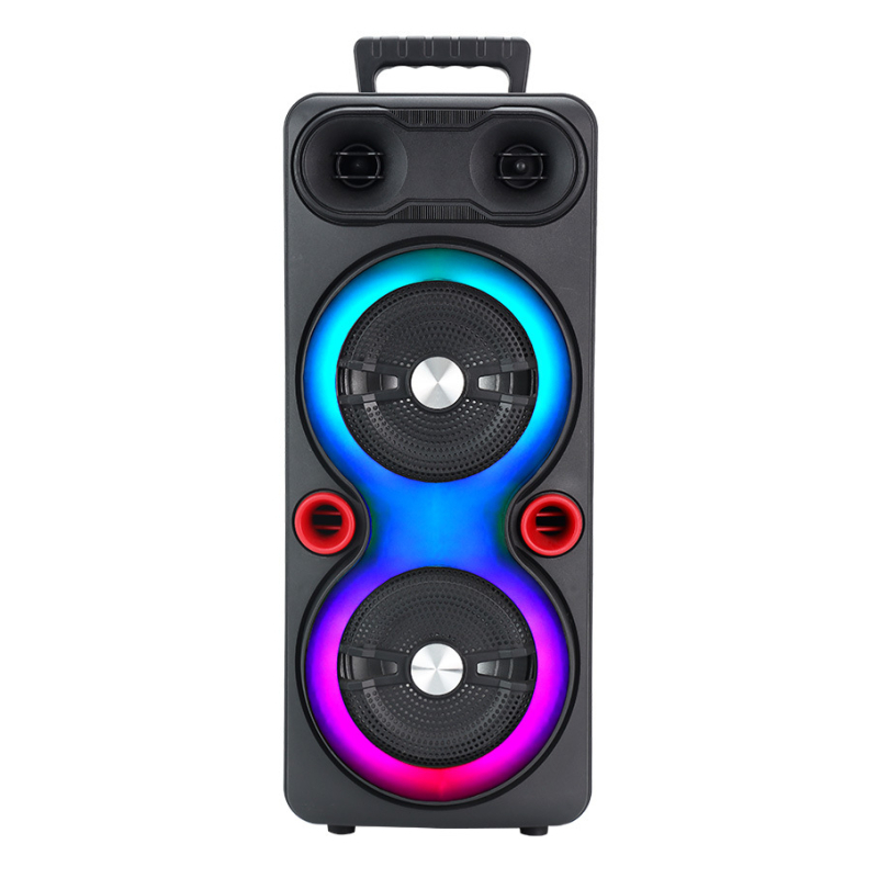 Boxă Bluetooth fără fir, portabilă pentru exterior, difuzoare duale de 6,5 inch, sunet puternic