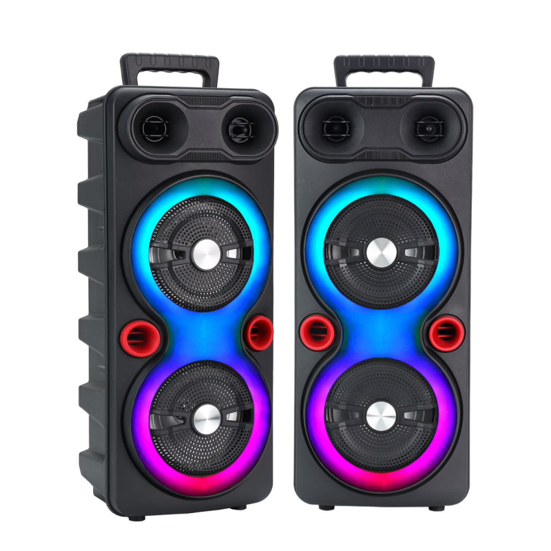 Boxă Bluetooth fără fir, portabilă pentru exterior, difuzoare duale de 6,5 inch, sunet puternic