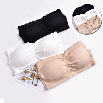 Sutien fără bretele, bază invizibilă, anti-alunecare, fără cusături, susținere sexy, bustier înfășurat