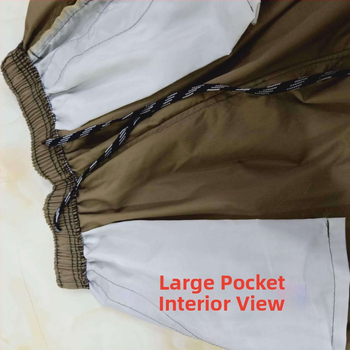 Pantaloni cargo pentru bărbați, 3/4 lungime, mai multe buzunare, bumbac, talie elastică, culoare solidă, pantaloni casual de vară