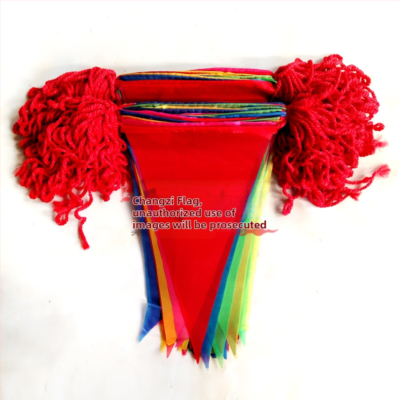 Steaguri triunghiulare, stegulețe colorate mici pentru evenimente de deschidere și decor de nuntă, stegulețe de avertizare rutieră pentru grădiniță, en-gros și cu amănuntul