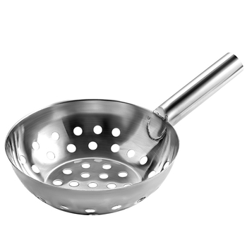 Lingură strecurătoare din oțel inoxidabil cu găuri mari pentru paste, supe și fructe de mare
