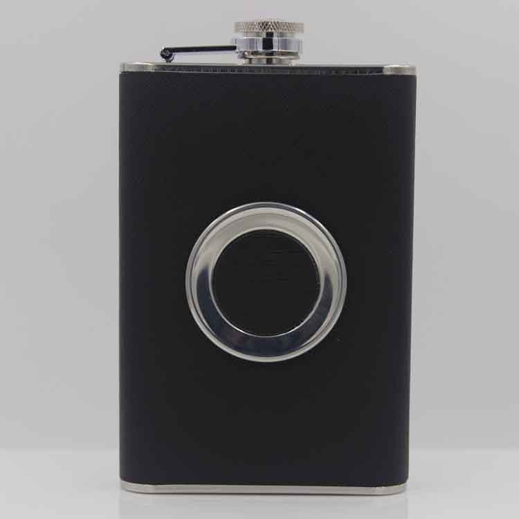 Flacon din oțel inoxidabil de 8 oz, pliabil, cu pâlnie și ceașcă telescopică – set de bar