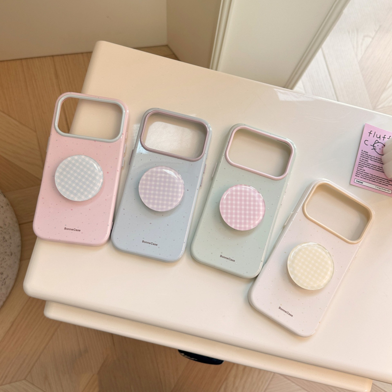Suport INS cu model color-block pentru husă iPhone 14 Pro Max, husă TPU moale, protecție la căderi