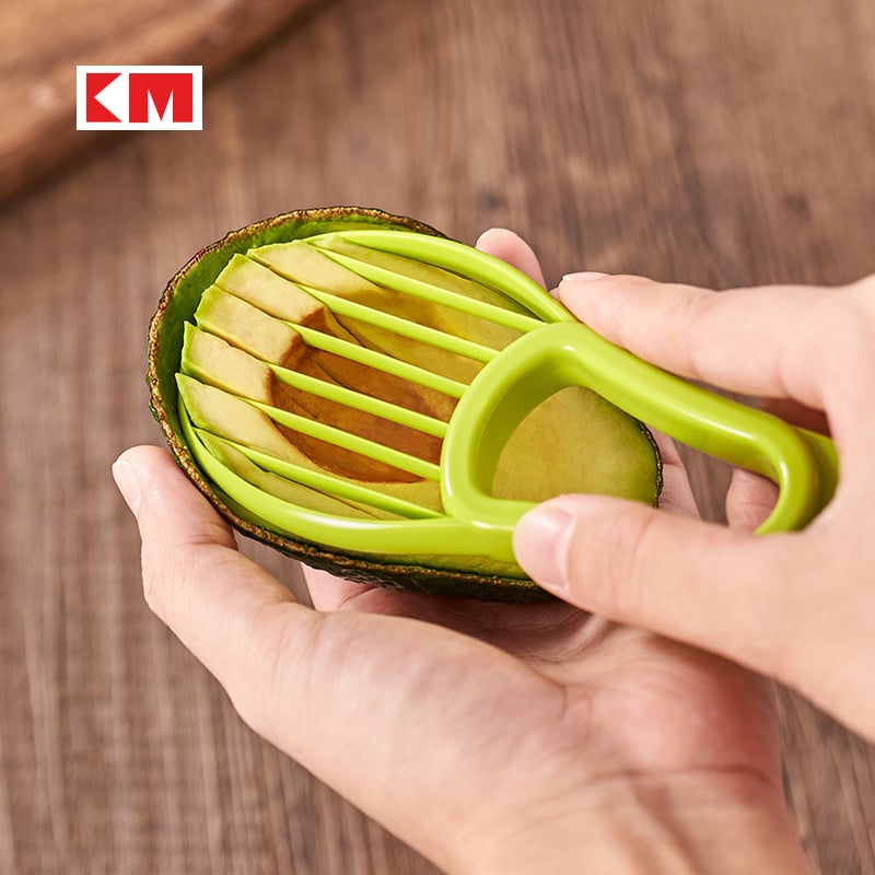 KM Tăietor pentru avocado cu curățător și decupator de sâmburi – Divizor de fructe, Unealtă de bucătărie