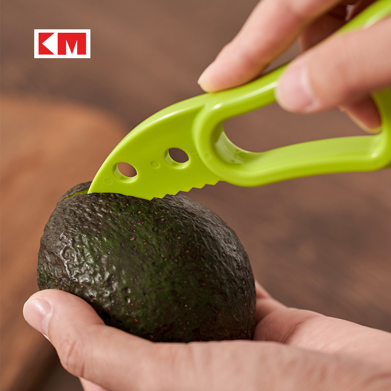 KM Tăietor pentru avocado cu curățător și decupator de sâmburi – Divizor de fructe, Unealtă de bucătărie