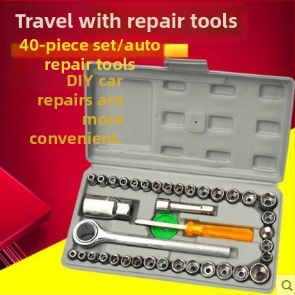 Set de 40 piese Socket wrench pentru întreținere auto și uz casnic