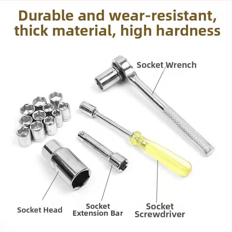 Set de 40 piese Socket wrench pentru întreținere auto și uz casnic