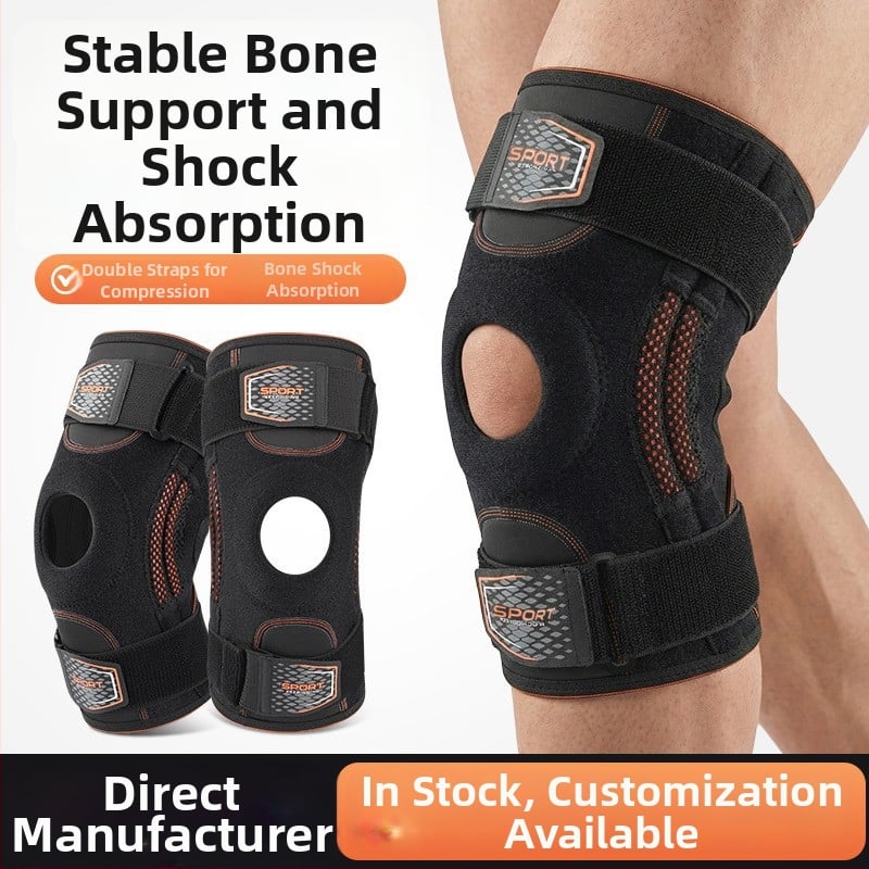 Genunchi de protecție cu suport pentru patelă, absorbție de șocuri, manșon stabilizator pentru genunchi, pentru bărbați și femei, alergare, fitness, ciclism, protecție prin compresie