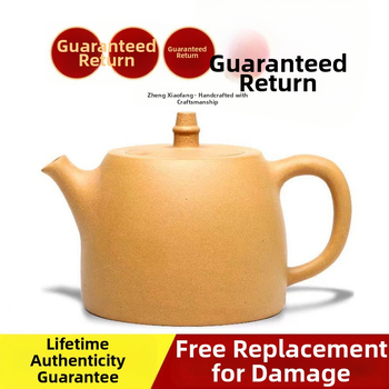 Ceainic Yixing din lut mov, 460 ml, capacitate mare, pictat manual, set Gongfu tradițional