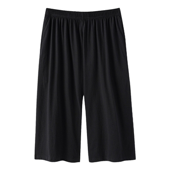Pantaloni scurți pentru bărbați din bumbac 100% cu buzunare, croi drept, vară, ținută casual pentru acasă