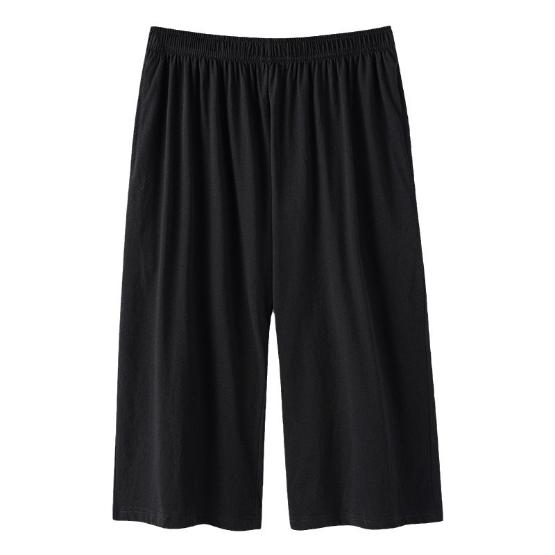 Pantaloni scurți pentru bărbați din bumbac 100% cu buzunare, croi drept, vară, ținută casual pentru acasă