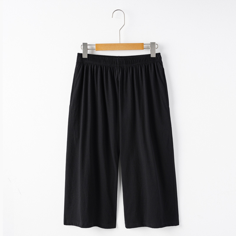 Pantaloni scurți pentru bărbați din bumbac 100% cu buzunare, croi drept, vară, ținută casual pentru acasă