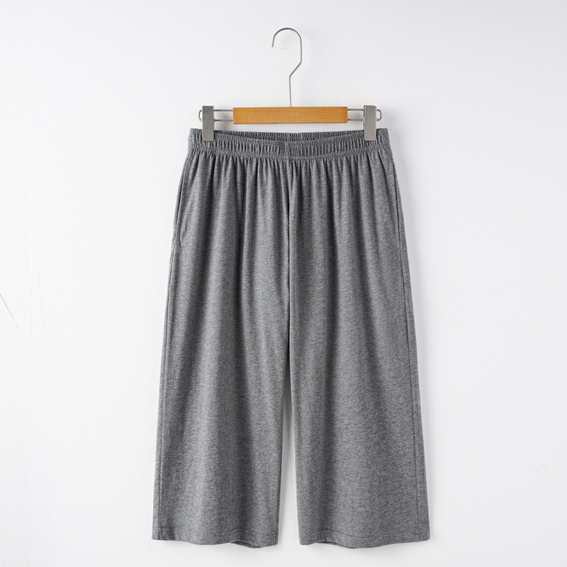 Pantaloni scurți pentru bărbați din bumbac 100% cu buzunare, croi drept, vară, ținută casual pentru acasă