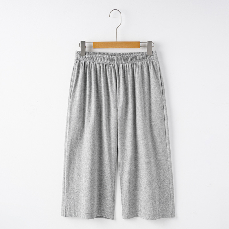 Pantaloni scurți pentru bărbați din bumbac 100% cu buzunare, croi drept, vară, ținută casual pentru acasă